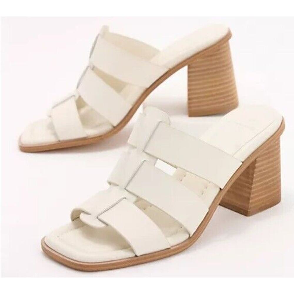 NWOT!  Marc Fisher White Heeled Sandals